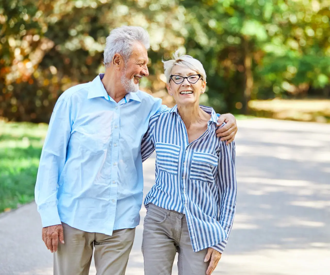 Couple enjoying a happy retirement