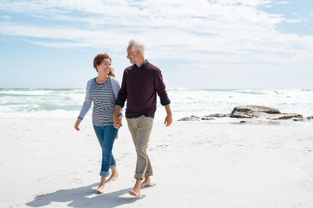 Mark and Susie Donovan reviewing their retirement plan after business sale